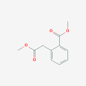 molecular formula C11H12O4 B1266806 2-(2-甲氧基-2-氧代乙基)苯甲酸甲酯 CAS No. 716-43-8