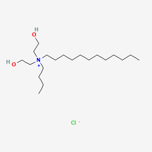 molecular formula C20H44ClNO2 B12668075 Butyldodecylbis(2-hydroxyethyl)ammonium chloride CAS No. 93917-87-4
