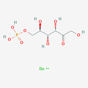 molecular formula C6H13BaO9P+2 B12668076 barium(2+);[(2R,3R,4S)-2,3,4,6-tetrahydroxy-5-oxohexyl] dihydrogen phosphate CAS No. 14288-73-4