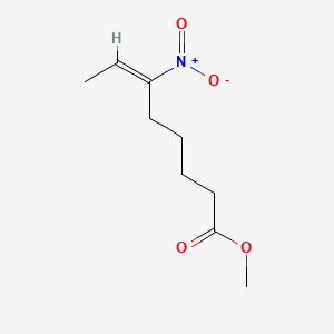 molecular formula C9H15NO4 B12668090 Methyl (E)-6-nitro-6-octenoate CAS No. 138668-09-4