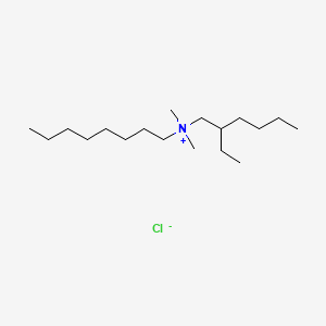 molecular formula C18H40ClN B12668097 (2-Ethylhexyl)dimethyloctylammonium chloride CAS No. 94277-44-8