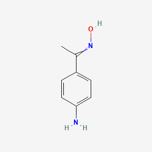 molecular formula C8H10N2O B1266810 N-[1-(4-aminophenyl)ethylidene]hydroxylamine 