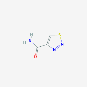 molecular formula C3H3N3OS B1266815 1,2,3-Thiadiazole-4-carboxamide CAS No. 4100-20-3