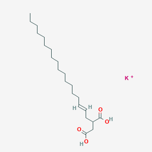 molecular formula C22H40KO4+ B12668190 Potassium hydrogen 2-octadecenylsuccinate CAS No. 92218-39-8