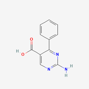 molecular formula C11H9N3O2 B1266823 2-Amino-4-phenylpyrimidine-5-carboxylic acid CAS No. 91093-42-4