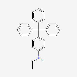 molecular formula C27H25N B12668236 N-Ethyl-4-(triphenylmethyl)aniline CAS No. 94159-44-1