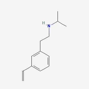 molecular formula C13H19N B12668242 N-Isopropyl-m-vinylphenethylamine CAS No. 77680-44-5