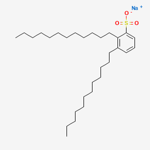 molecular formula C30H53NaO3S B12668248 Sodium didodecylbenzenesulphonate CAS No. 28678-55-9