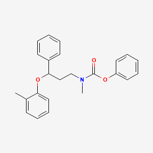 molecular formula C24H25NO3 B12668272 Phenyl methyl[3-(2-methylphenoxy)-3-phenylpropyl]-carbamate CAS No. 93982-97-9