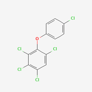 molecular formula C12H5Cl5O B12668278 2,3,4,4',6-Pentachlorodiphenyl ether CAS No. 160282-05-3