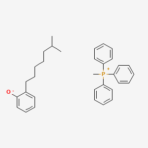 molecular formula C33H39OP B12668293 2-(6-methylheptyl)phenolate;methyl(triphenyl)phosphanium CAS No. 94481-66-0