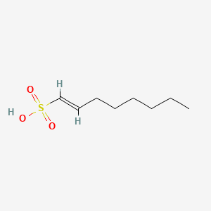 molecular formula C8H16O3S B12668378 1-Octene-1-sulfonic acid, sodium salt CAS No. 3578-64-1