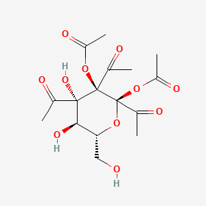 molecular formula C16H22O11 B12668385 Pentaacetyl-alpha-D-glucopyranose CAS No. 68069-84-1