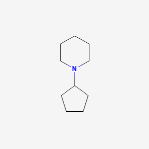 molecular formula C10H19N B1266840 1-Cyclopentylpiperidine CAS No. 7335-04-8