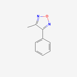 molecular formula C9H8N2O B1266843 3-methyl-4-phenyl-1,2,5-oxadiazole CAS No. 10349-09-4