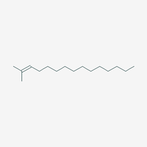 molecular formula C16H32 B12668468 2-Methyl-2-pentadecene CAS No. 70872-68-3