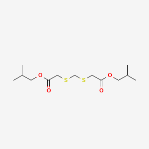 molecular formula C13H24O4S2 B12668484 Bis(2-methylpropyl) 2,2'-(methylenebis(thio))bisacetate CAS No. 85005-67-0