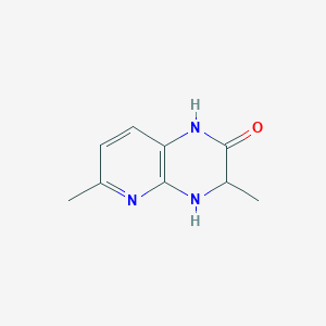 B126685 3,6-Dimethyl-3,4-dihydropyrido[2,3-b]pyrazin-2(1H)-one CAS No. 159104-35-5