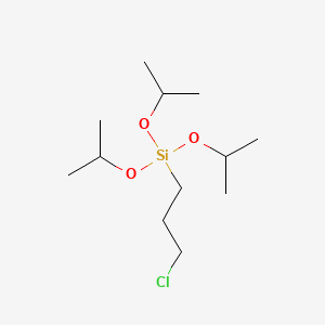 molecular formula C12H27ClO3Si B12668502 (3-Chloropropyl)tris(1-methylethoxy)silane CAS No. 61214-14-0