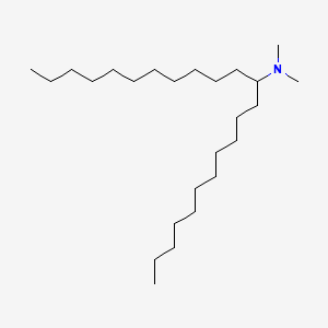 molecular formula C25H53N B12668572 12-Tricosanamine, N,N-dimethyl- CAS No. 71550-32-8