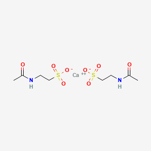 molecular formula C8H16CaN2O8S2 B12668574 Calcium bis(2-(acetylamino)ethanesulphonate) CAS No. 69538-63-2