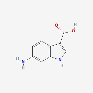 molecular formula C9H8N2O2 B1266858 6-氨基-1h-吲哚-3-羧酸 CAS No. 90417-29-1