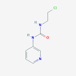 B1266862 N-(2-Chloroethyl)-N'-(3-pyridinyl)urea CAS No. 13908-58-2
