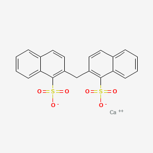 molecular formula C21H14CaO6S2 B12668653 calcium;2-[(1-sulfonatonaphthalen-2-yl)methyl]naphthalene-1-sulfonate CAS No. 73804-30-5