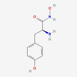 molecular formula C9H12N2O3 B1266866 (2S)-2-amino-N-hydroxy-3-(4-hydroxyphenyl)propanamide CAS No. 4985-42-6