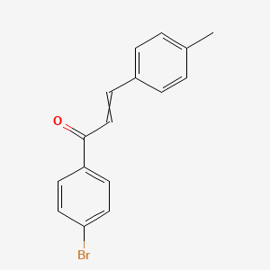 molecular formula C16H13BrO B1266867 1-(4-Bromophenyl)-3-(4-methylphenyl)prop-2-en-1-one CAS No. 51477-10-2