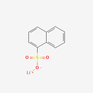 molecular formula C10H7LiO3S B12668689 Lithium naphthalenesulphonate CAS No. 94158-12-0