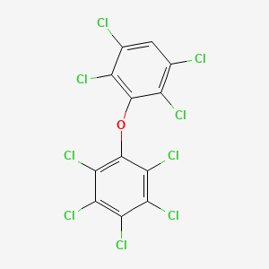 molecular formula C12HCl9O B12668725 2,2',3,3',4,5,5',6,6'-Nonachlorodiphenyl ether CAS No. 148934-68-3