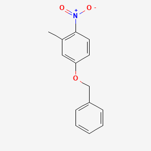 molecular formula C14H13NO3 B1266877 4-(Benzyloxy)-2-methyl-1-nitrobenzene CAS No. 22424-58-4