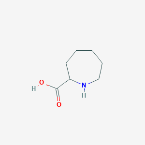 molecular formula C7H13NO2 B1266878 Azepane-2-carboxylic acid CAS No. 5227-53-2