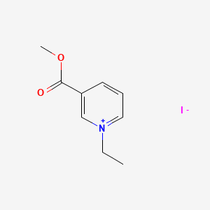 molecular formula C9H12INO2 B12668784 Methyl nicotinate ethiodide CAS No. 102583-97-1