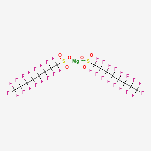 molecular formula C16F34MgO6S2 B12668796 Magnesium bis(heptadecafluorooctanesulphonate) CAS No. 91036-71-4