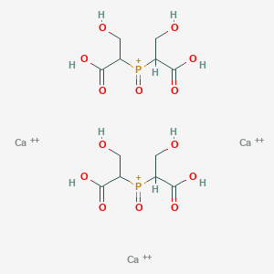 molecular formula C12H20Ca3O14P2+8 B12668797 Tricalcium bis(2,2'-((oxidophosphonoyl)bis(oxy))dipropionate) CAS No. 93776-77-3