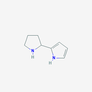 molecular formula C8H12N2 B1266888 2-(吡咯烷-2-基)-1h-吡咯 CAS No. 5666-13-7