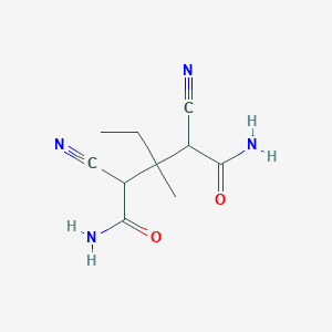 molecular formula C10H14N4O2 B1266889 2,4-Dicyano-3-ethyl-3-methylpentanediamide CAS No. 59419-26-0