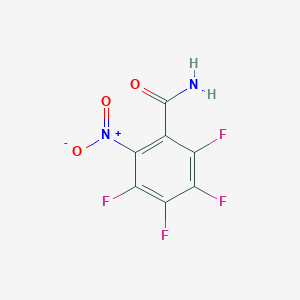 molecular formula C7H2F4N2O3 B12668943 Tetrafluoro-2-nitrobenzamide CAS No. 16583-07-6