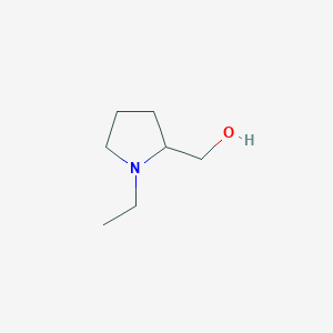 molecular formula C7H15NO B1266895 (1-Ethylpyrrolidin-2-yl)methanol CAS No. 3433-34-9