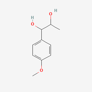 molecular formula C10H14O3 B12668953 1-(4-Methoxyphenyl)propane-1,2-diol CAS No. 51410-48-1
