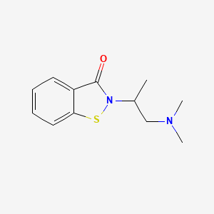 molecular formula C12H16N2OS B12668965 2-[2-(Dimethylamino)isopropyl]-1,2-benzisothiazol-3(2H)-one CAS No. 85030-10-0