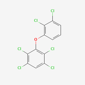 molecular formula C12H4Cl6O B12668986 2,2',3,3',5,6-Hexachlorodiphenyl ether CAS No. 727738-90-1
