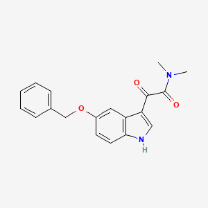 molecular formula C19H18N2O3 B1266899 2-[5-(Benzyloxy)-1h-indol-3-yl]-n,n-dimethyl-2-oxoacetamide CAS No. 66521-34-4