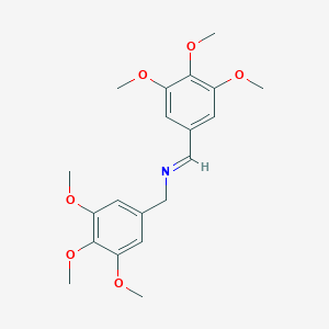 molecular formula C20H25NO6 B012669 1-(3,4,5-trimethoxyphenyl)-N-[(3,4,5-trimethoxyphenyl)methyl]methanimine CAS No. 101491-35-4