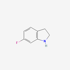 molecular formula C8H8FN B1266902 6-Fluoroindoline CAS No. 2343-23-9