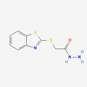 molecular formula C9H9N3OS2 B1266905 2-(1,3-Benzothiazol-2-ylthio)acetohydrazide CAS No. 24044-91-5