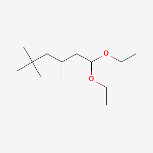 molecular formula C13H28O2 B12669055 1,1-Diethoxy-3,5,5-trimethylhexane CAS No. 86198-35-8
