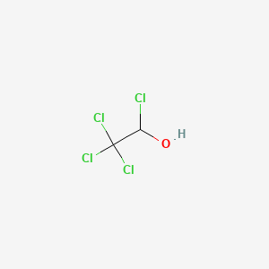 molecular formula C2H2Cl4O B12669075 1,2,2,2-Tetrachloroethanol CAS No. 857369-67-6